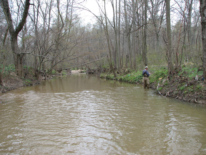 Field photo showing stream conditions at site PATL-357-T-2007-2