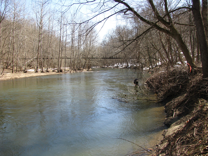 Field photo showing stream conditions at site PATL-501-X-2010-1