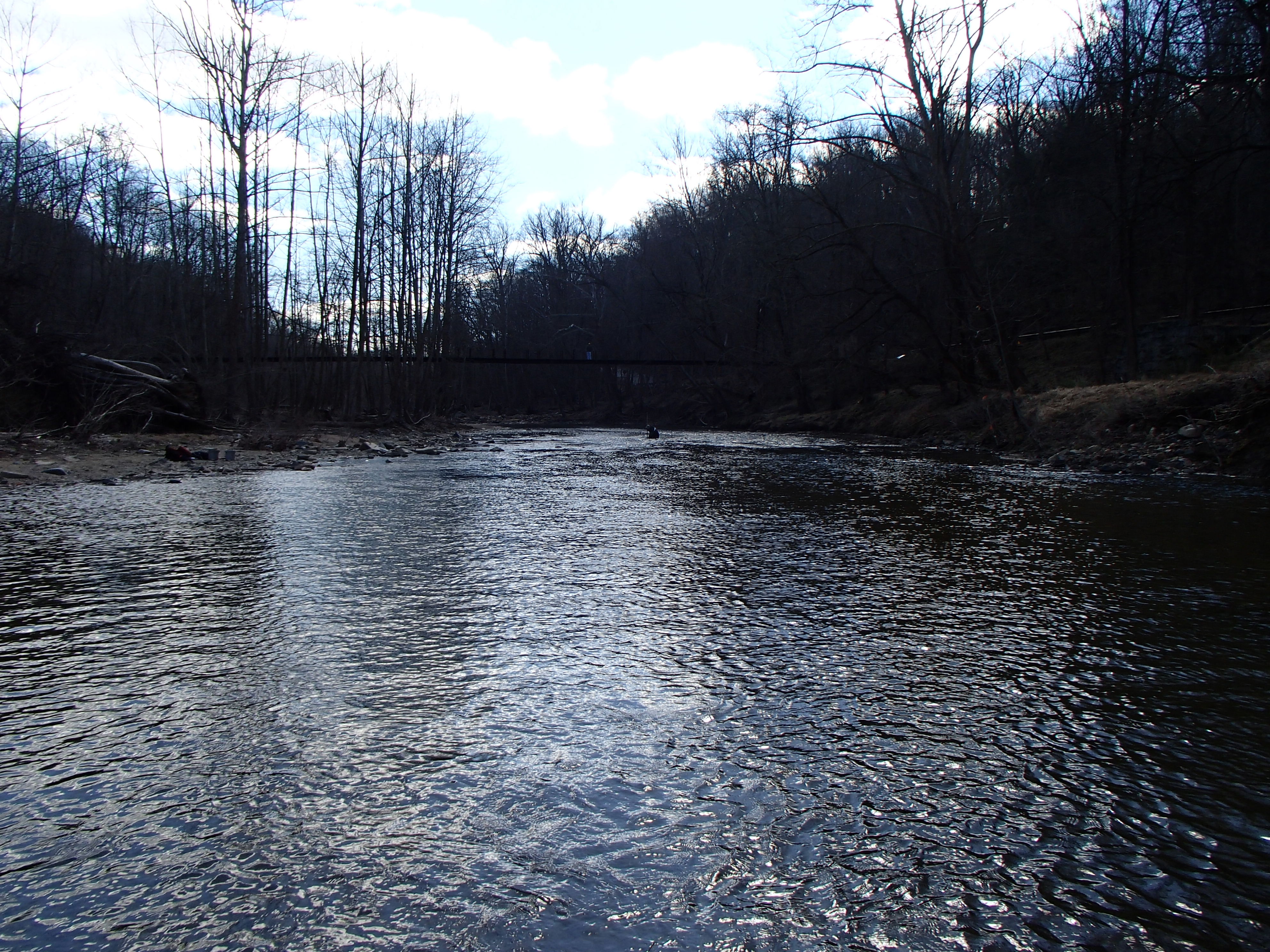 Field photo showing stream conditions at site PATL-501-X-2017-MidpointLookingDownstream