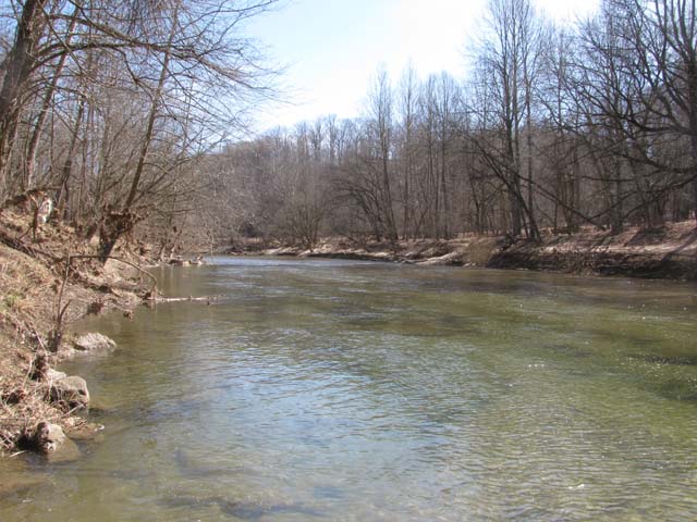 Field photo showing stream conditions at site PATL-510-X-2013-2