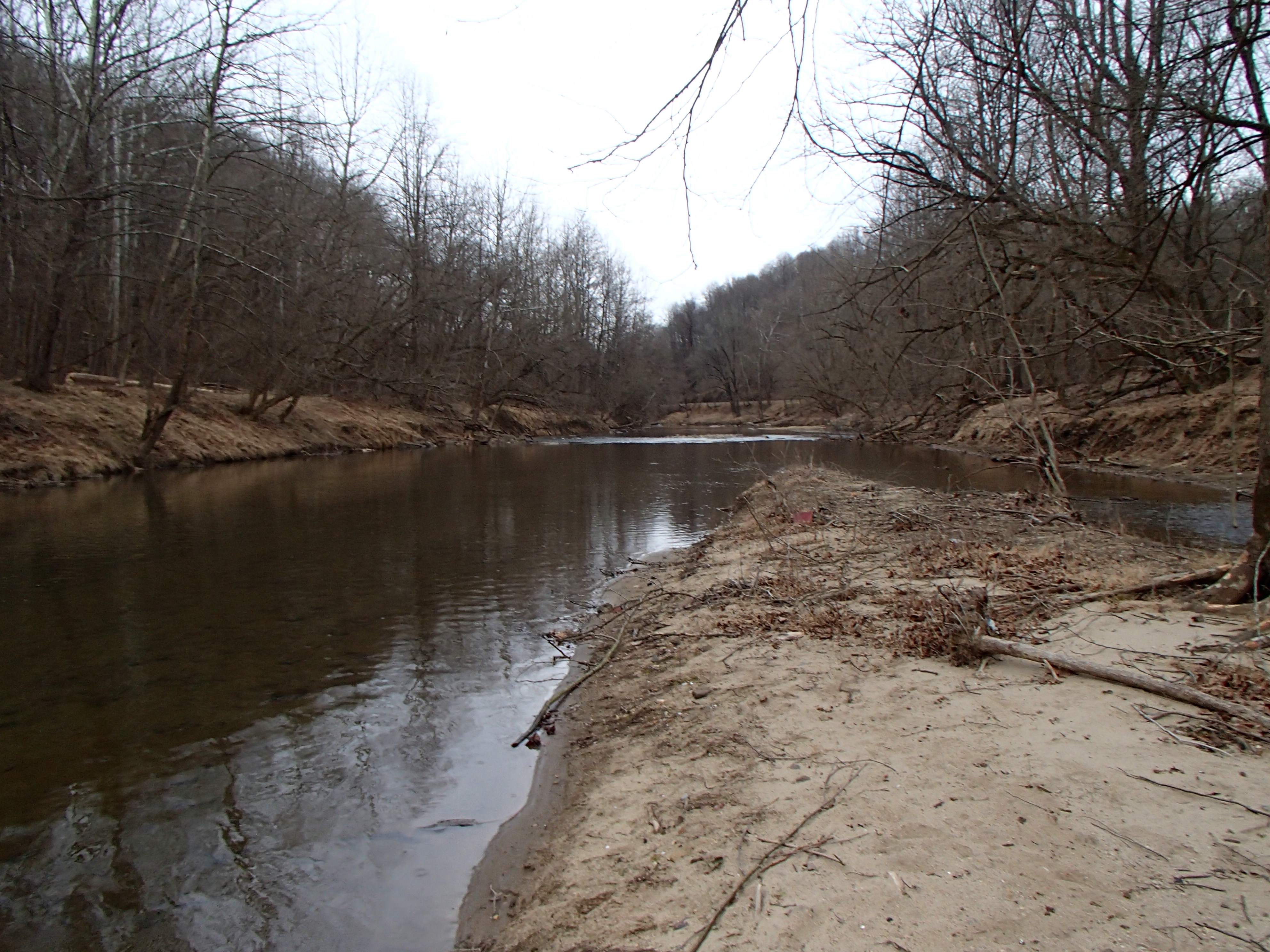 Field photo showing stream conditions at site PATL-510-X-2017-MidpointLookingDownstream