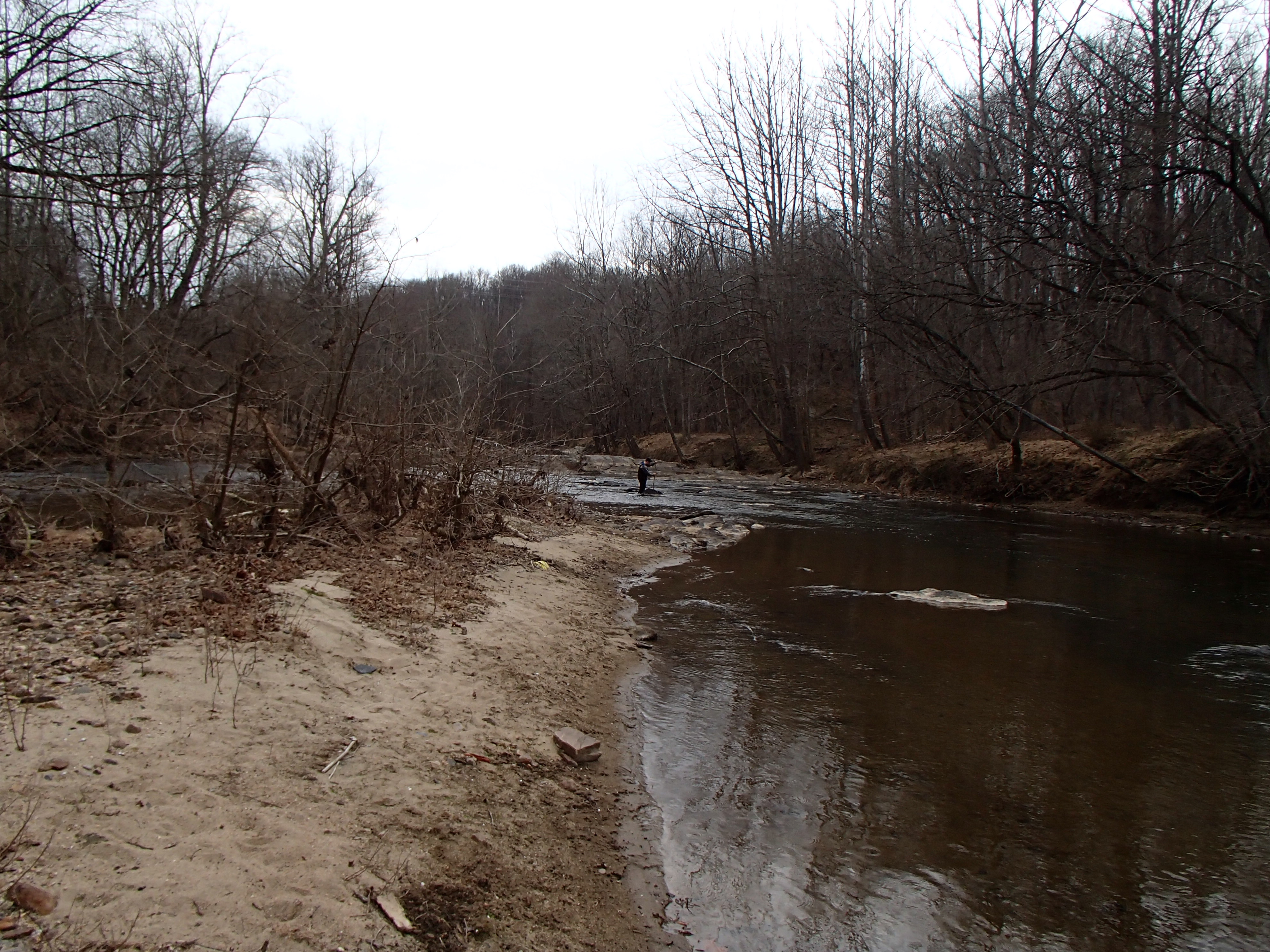 Field photo showing stream conditions at site PATL-510-X-2017-MidpointLookingUpstream