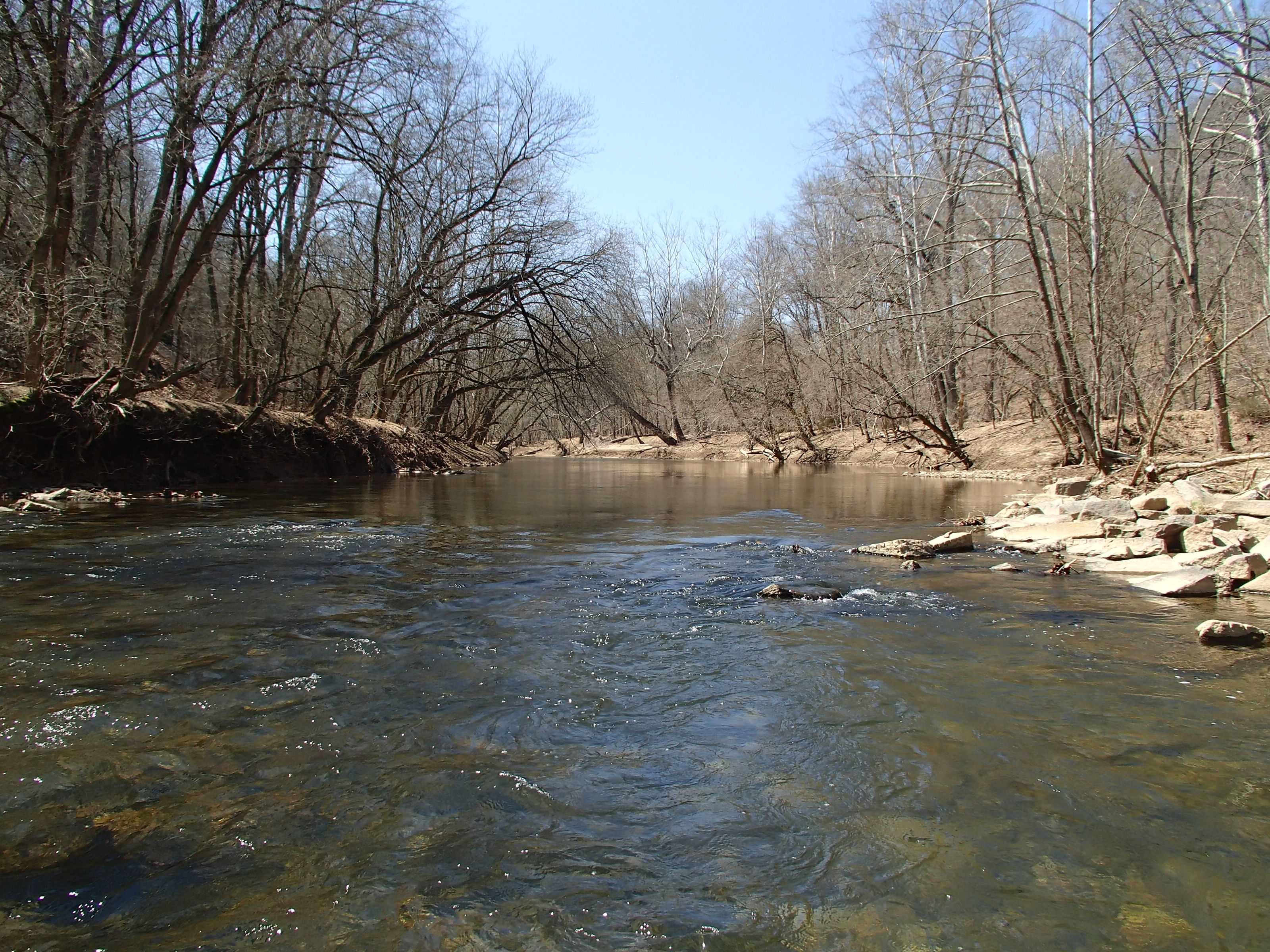 Field photo showing stream conditions at site PATL-511-X-2015_P-looking-upstream