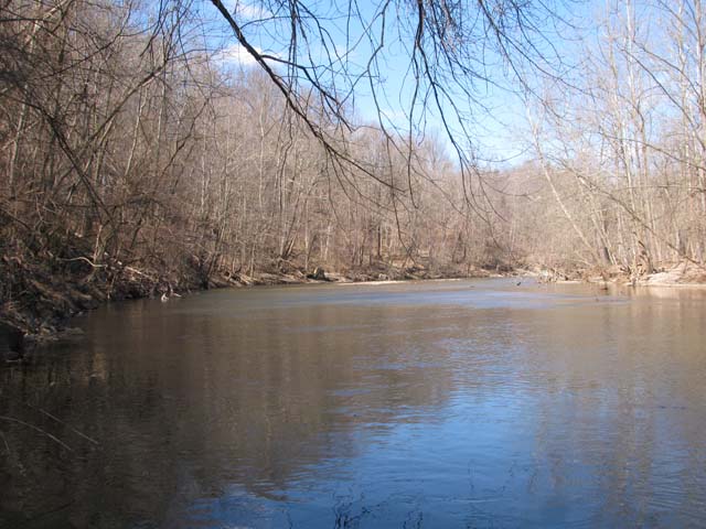 Field photo showing stream conditions at site PATL-515-X-2013-1