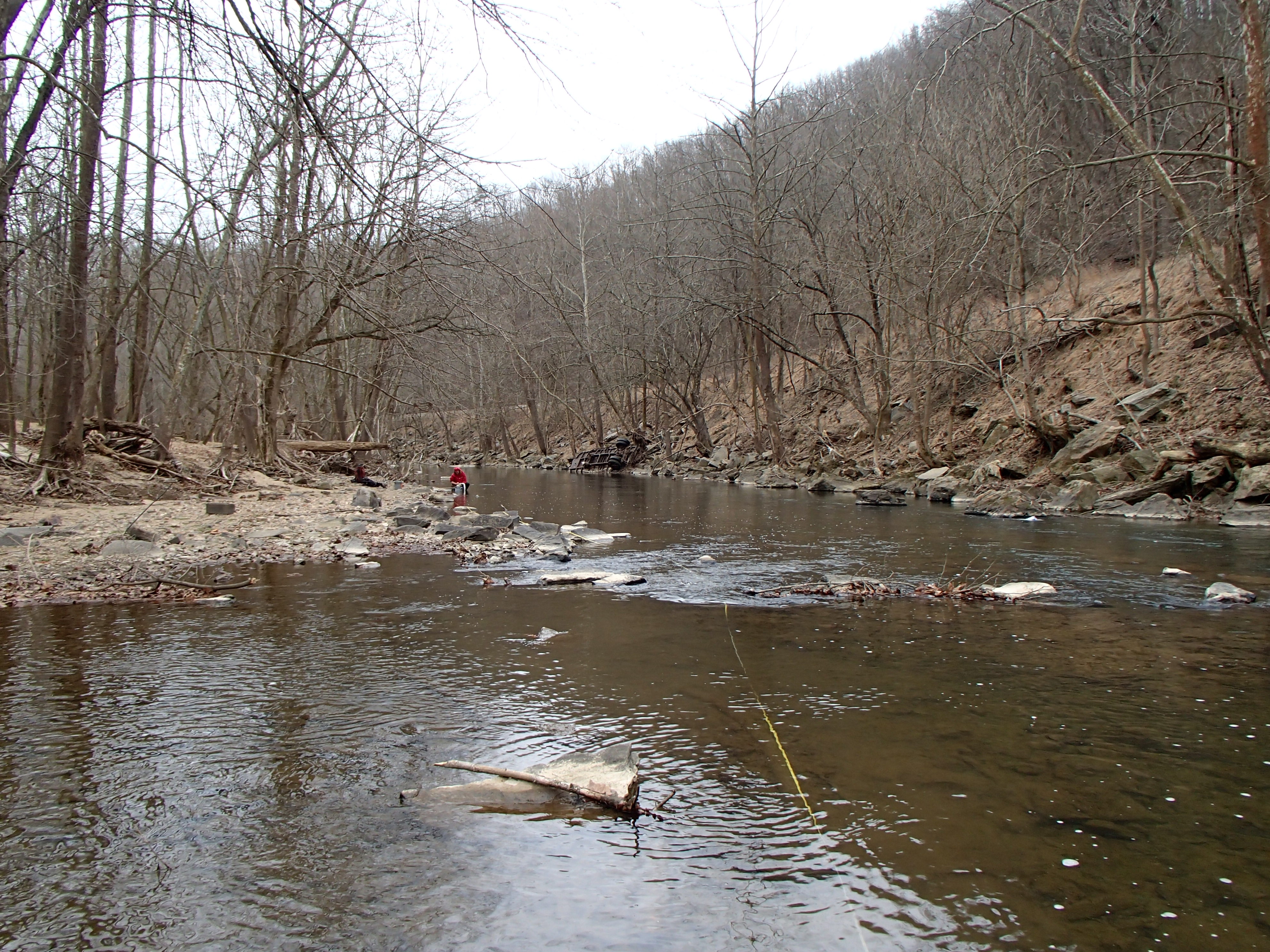 Field photo showing stream conditions at site PATL-517-X-2017-MidpointFacingDownstream