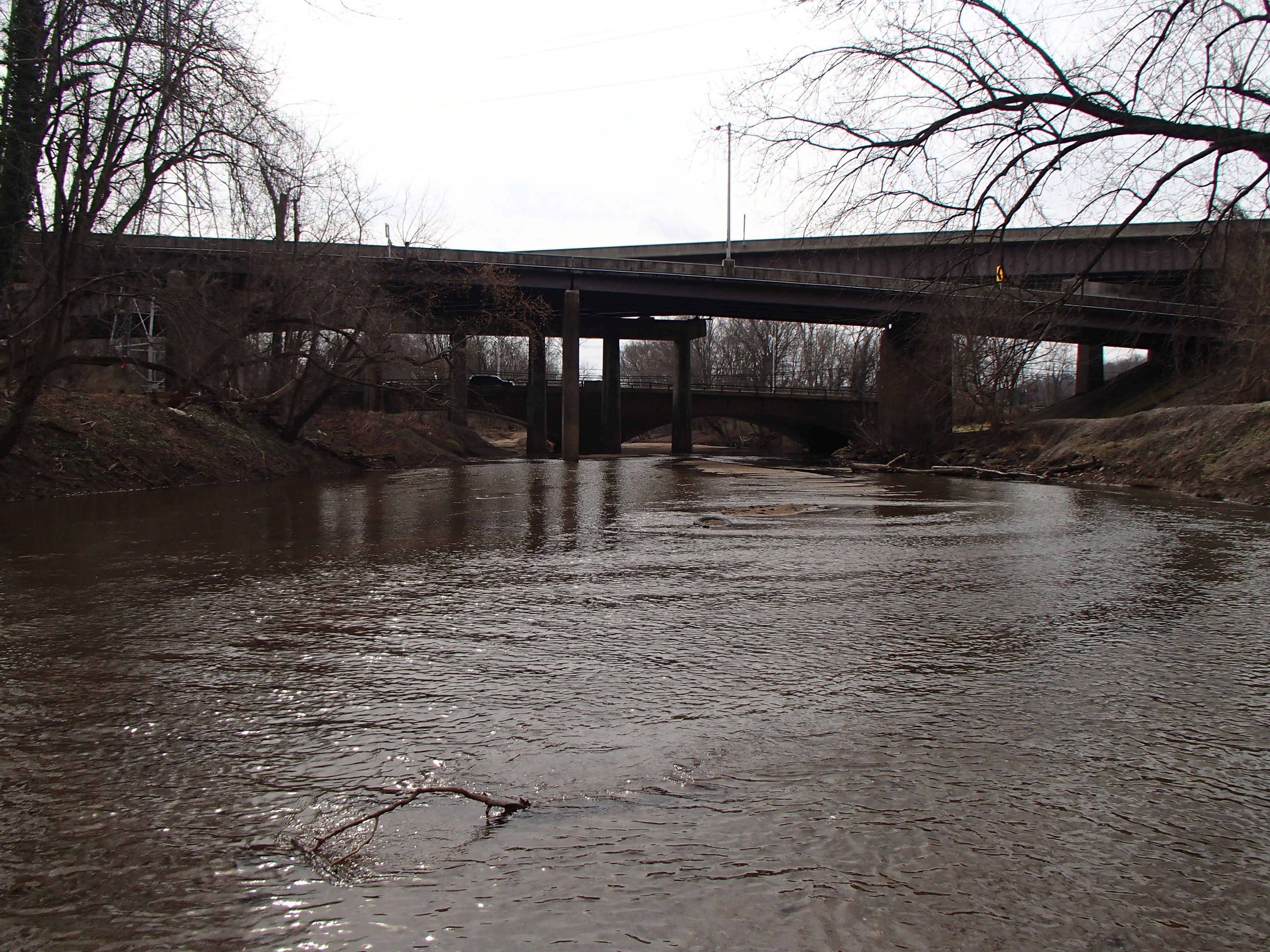 Field photo showing stream conditions at site PATL-B01-X-2017-MidpointFacingDownstream