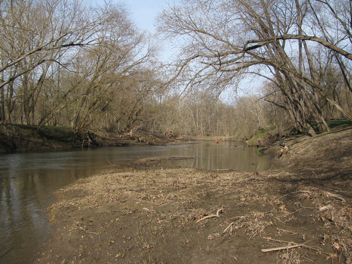 Field photo showing stream conditions at site PATL-B02-X-2011-1