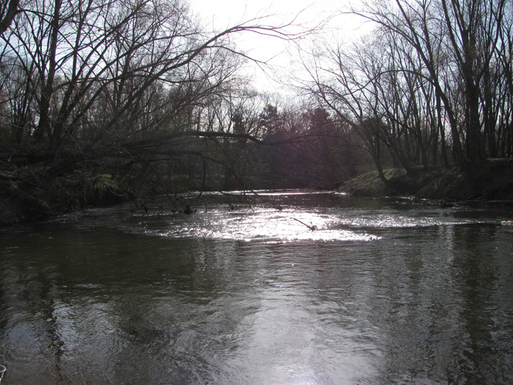 Field photo showing stream conditions at site PATL-B02-X-2011-2