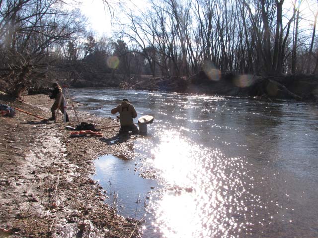 Field photo showing stream conditions at site PATL-B02-X-2013-2