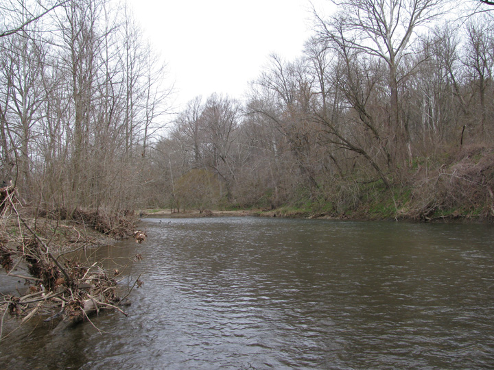 Field photo showing stream conditions at site PATL-B04-X-2011-1
