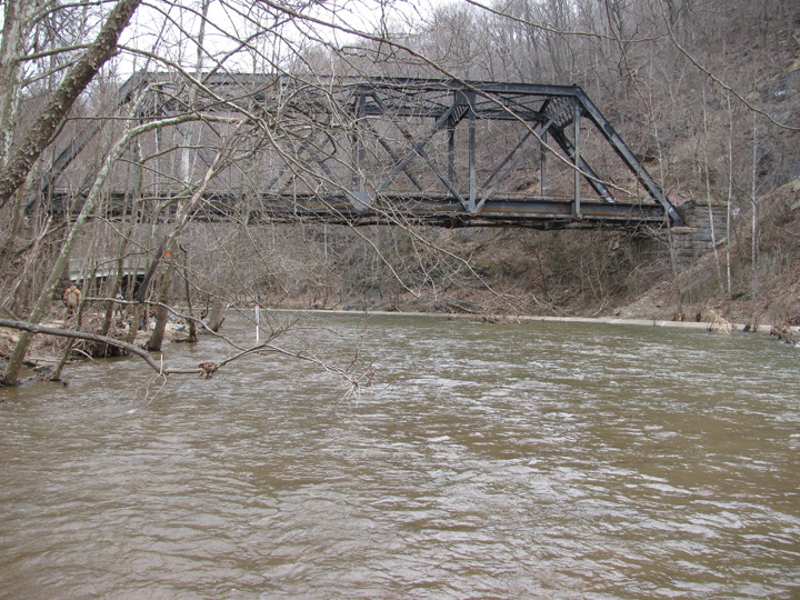 Field photo showing stream conditions at site PATL-B05-X-2011-1