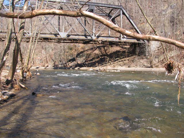 Field photo showing stream conditions at site PATL-B05-X-2013-1
