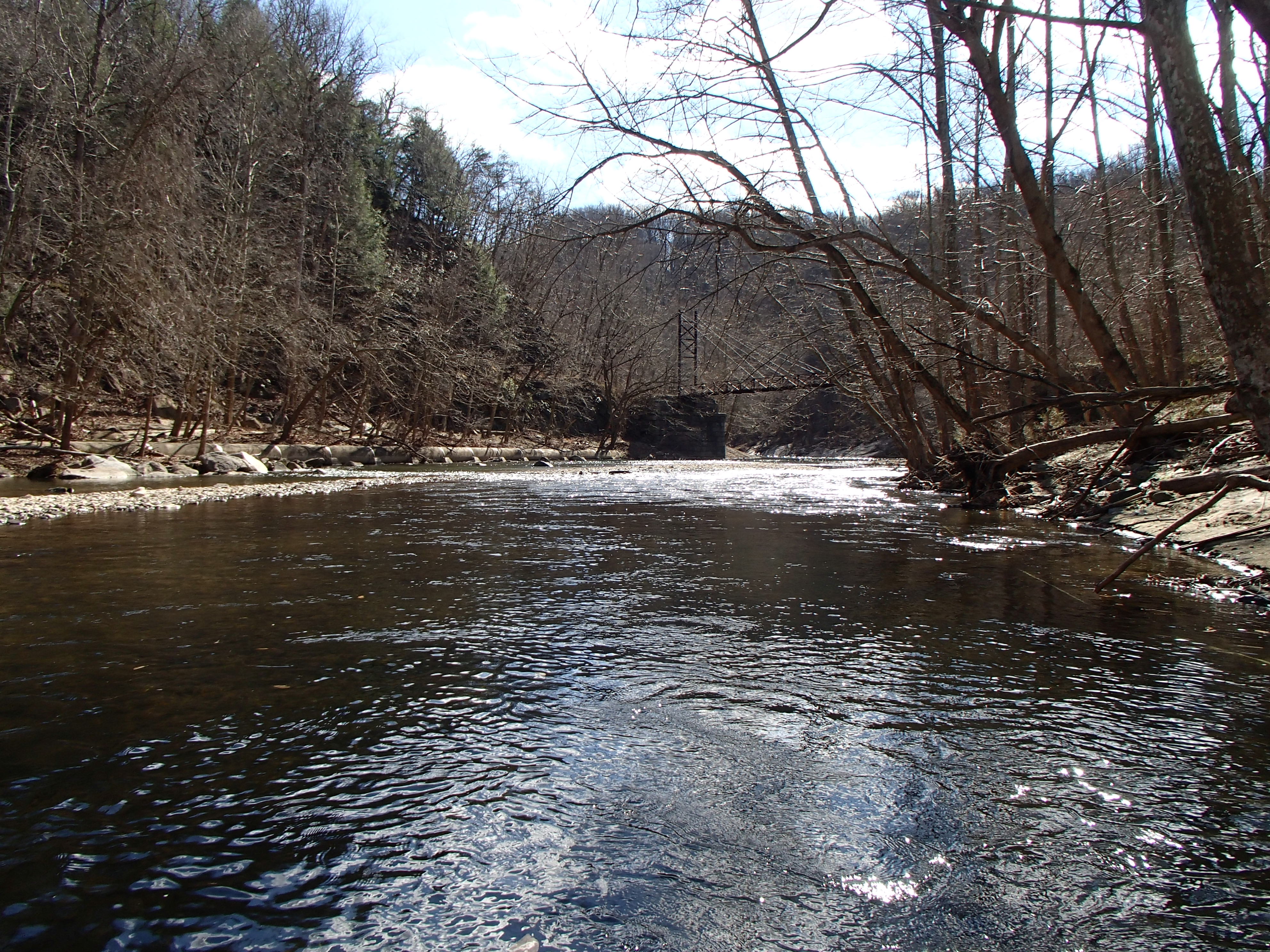 Field photo showing stream conditions at site PATL-B05-X-2017-MidpointLookingDownstream