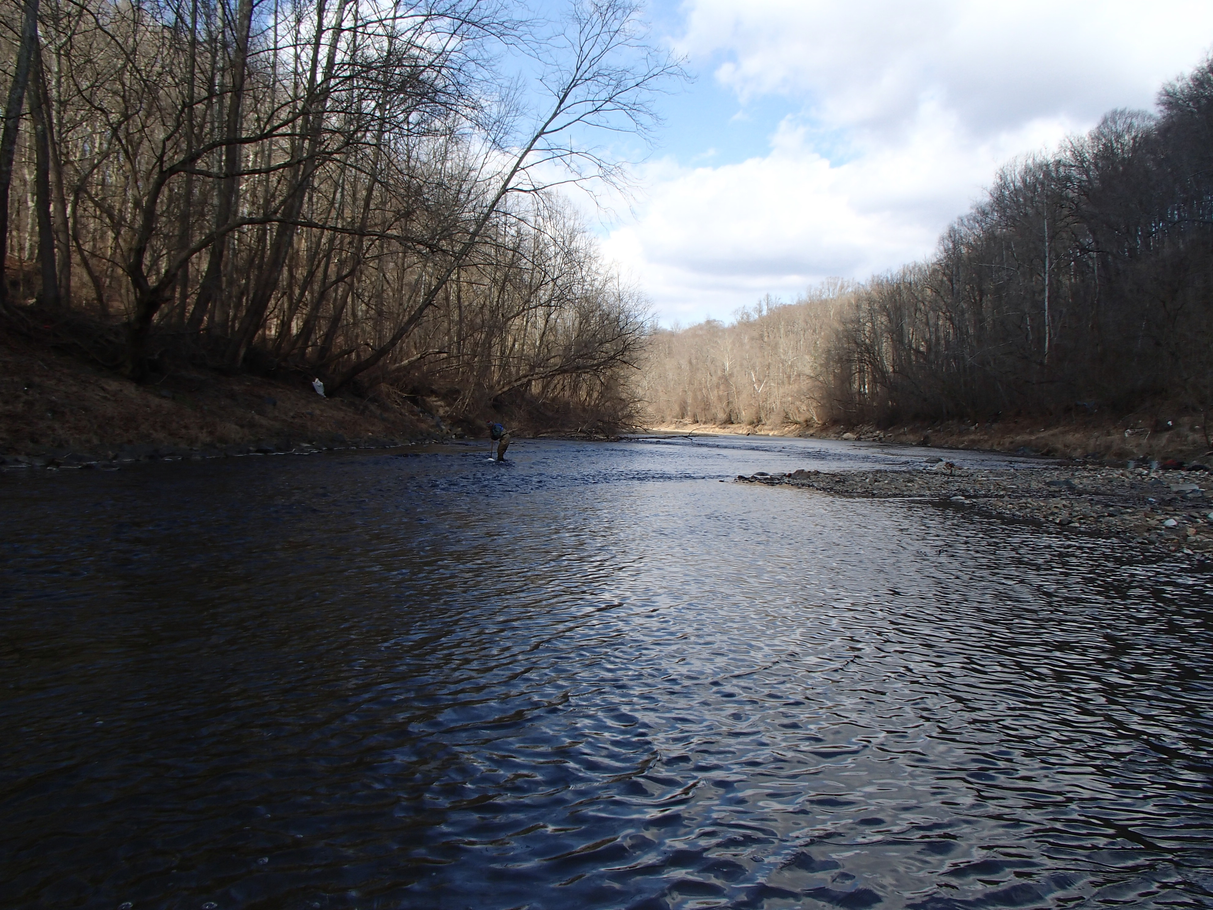 Field photo showing stream conditions at site PATL-B08-X-2017-MidpointLookingUpstream