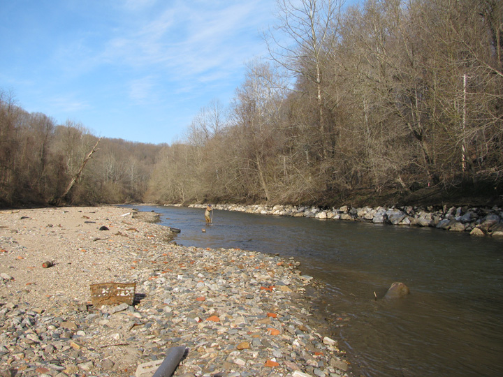 Field photo showing stream conditions at site PATL-B10-X-2011-1
