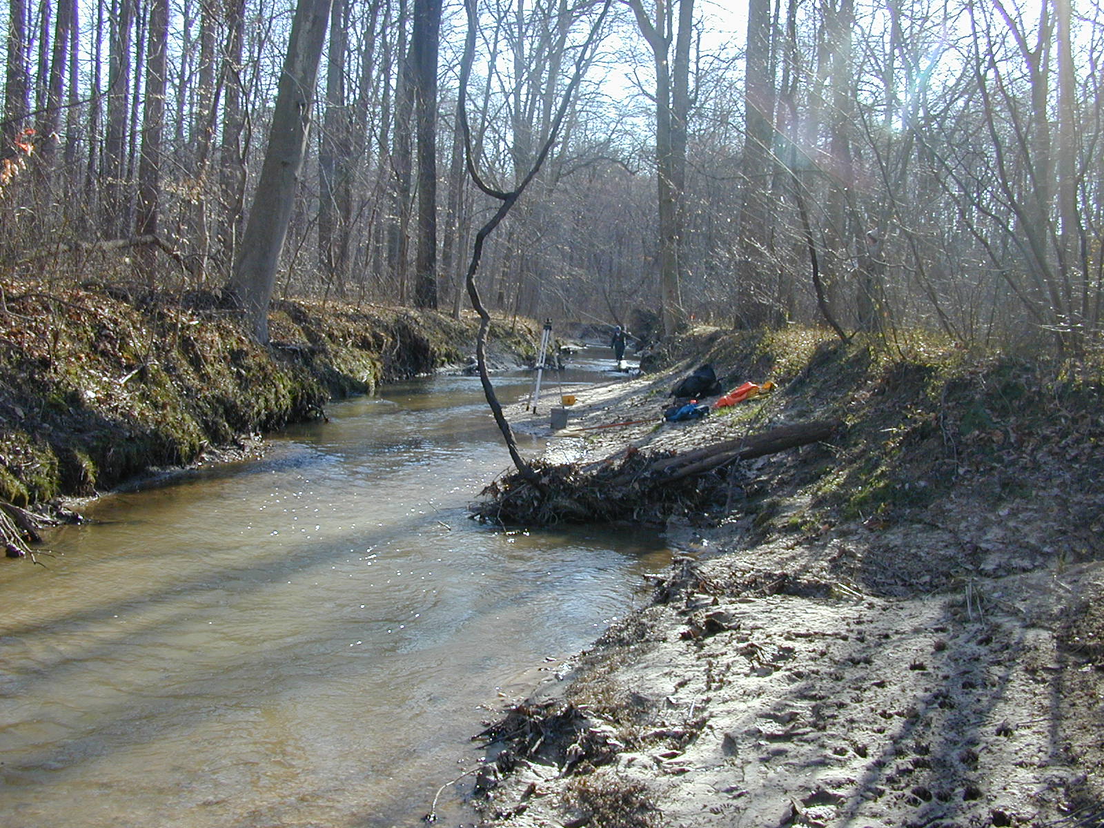Field photo showing stream conditions at site PAXM-101-R-2001-136