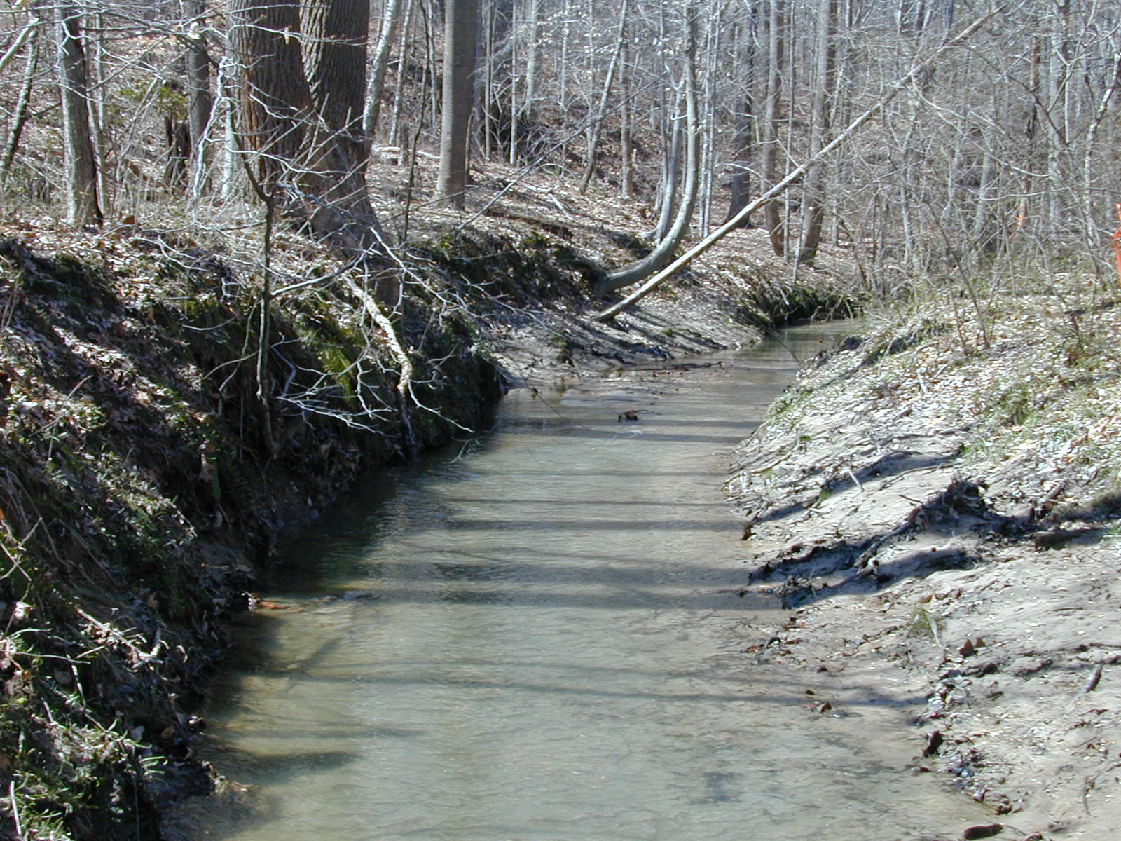Field photo showing stream conditions at site PAXM-114-R-2001-129