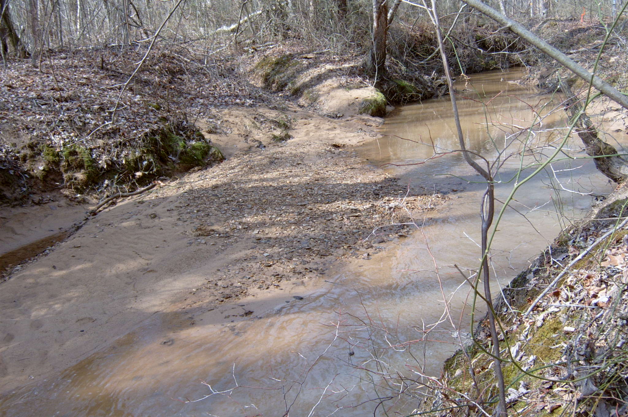 Field photo showing stream conditions at site PAXU-101-R-2004-61