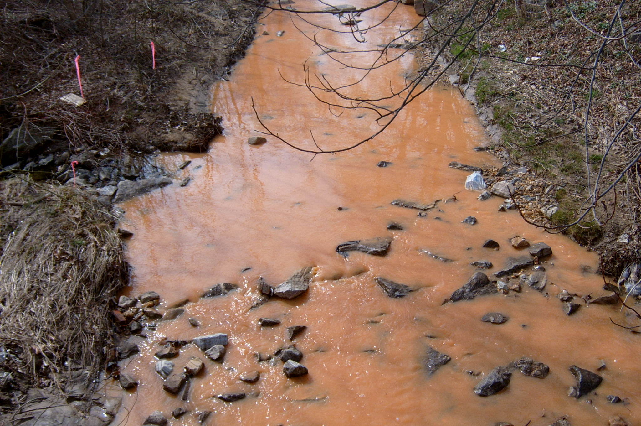 Field photo showing stream conditions at site PAXU-114-R-2004-67