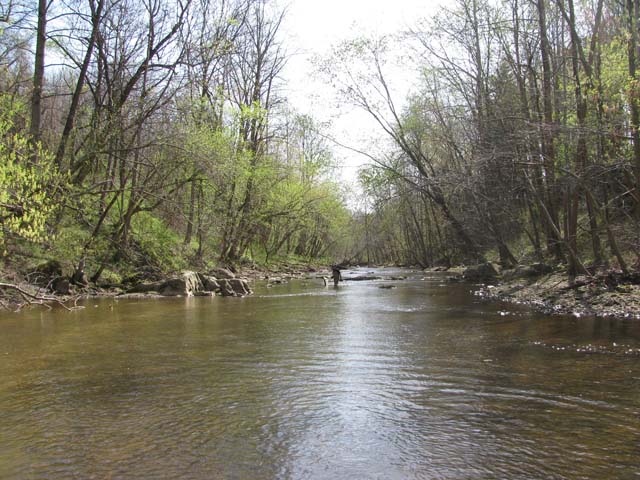 Field photo showing stream conditions at site PAXU-499-B-2012-2