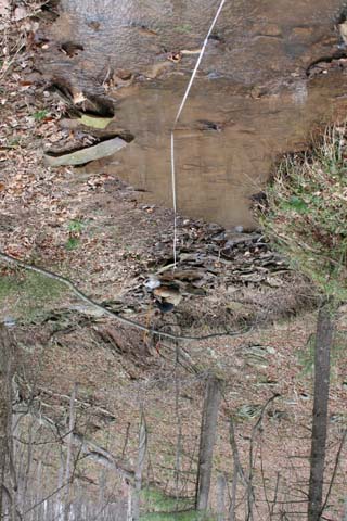 Field photo showing stream conditions at site PRAL-191-A-2012-MidpointUpstream