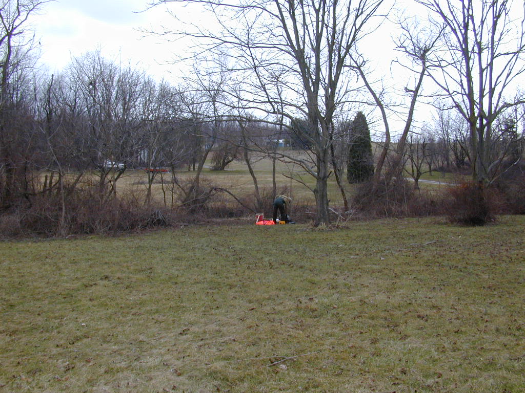 Field photo showing stream conditions at site PRET-113-R-2000-01