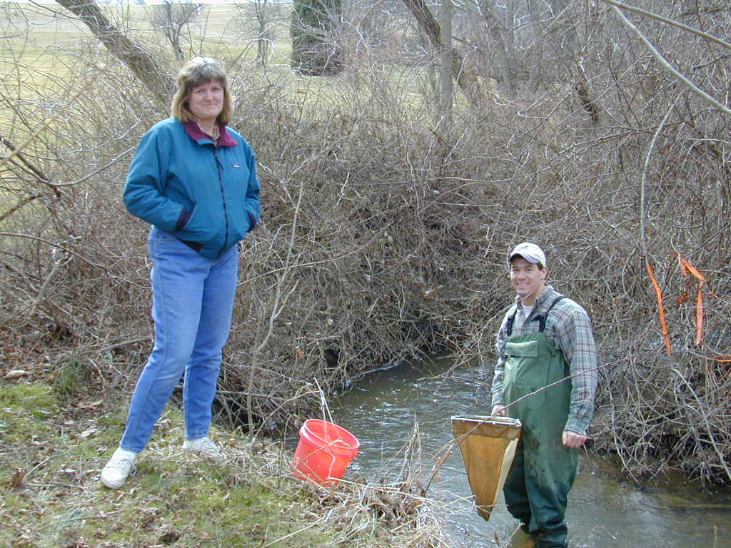 Field photo showing stream conditions at site PRET-113-R-2000-02