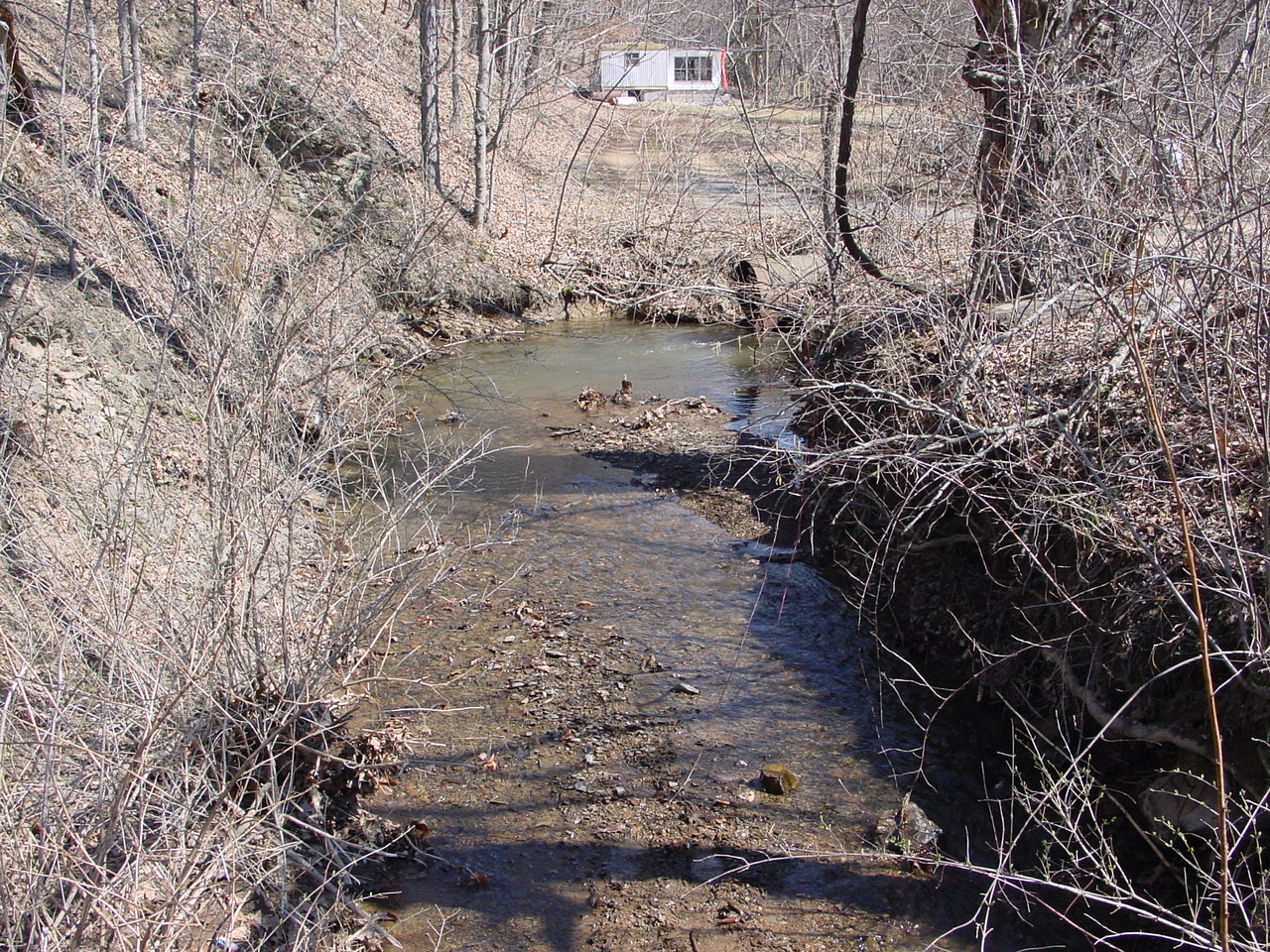 Field photo showing stream conditions at site PRLN-107-R-2003-2
