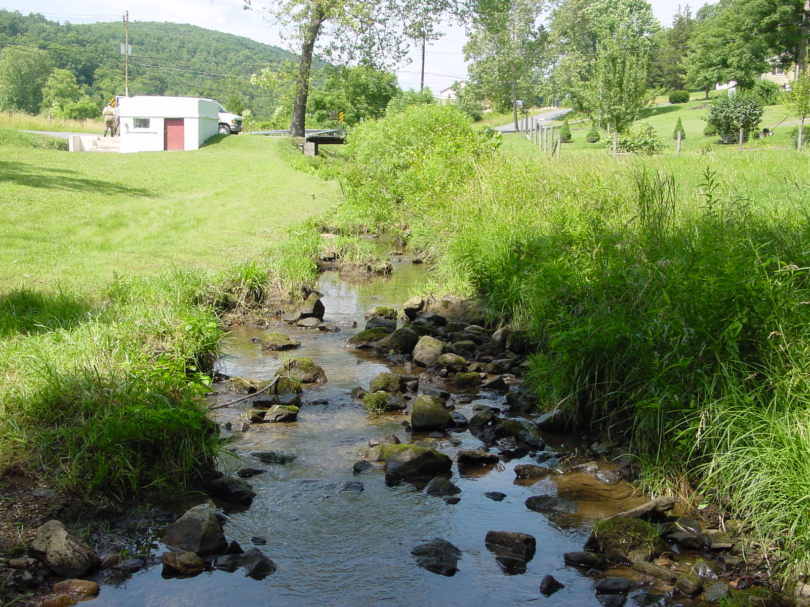 Field photo showing stream conditions at site PRLN-108-R-2003-4