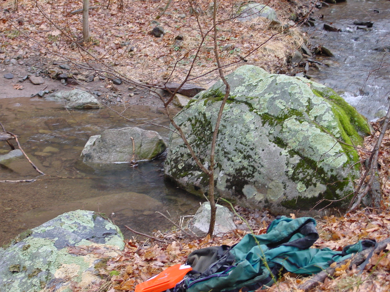 Field photo showing stream conditions at site PRLN-115-R-2003-3