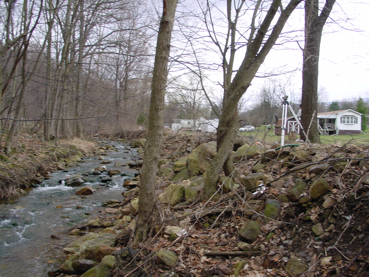 Field photo showing stream conditions at site PRLN-321-R-2003-1