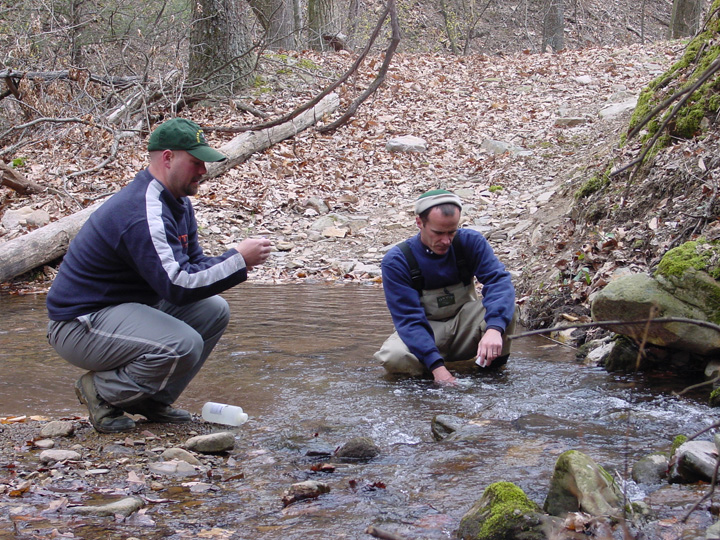 Field photo showing stream conditions at site PRLN-626-S-2007-1