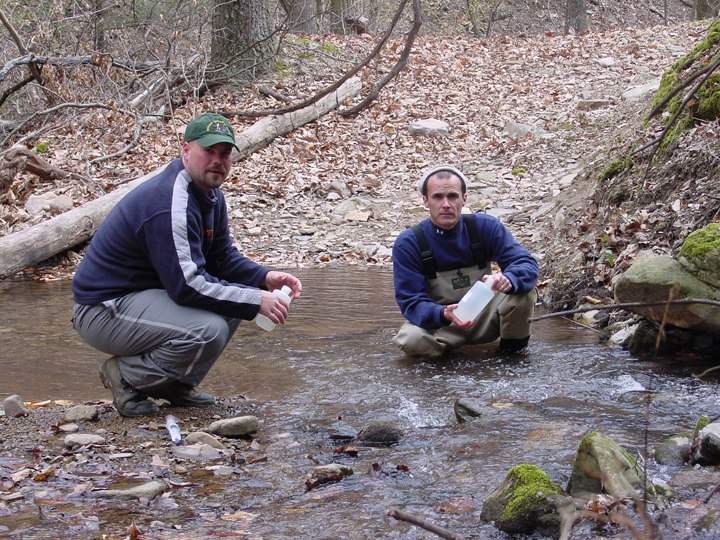 Field photo showing stream conditions at site PRLN-626-S-2007-2