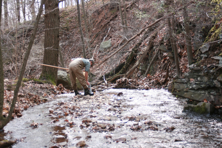 Field photo showing stream conditions at site PRLN-626-S-2011-1