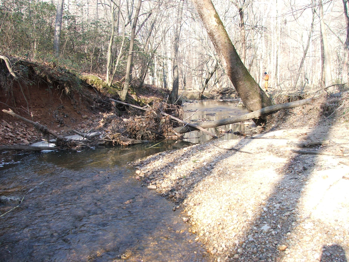 Field photo showing stream conditions at site PRMO-204-R-2008-1