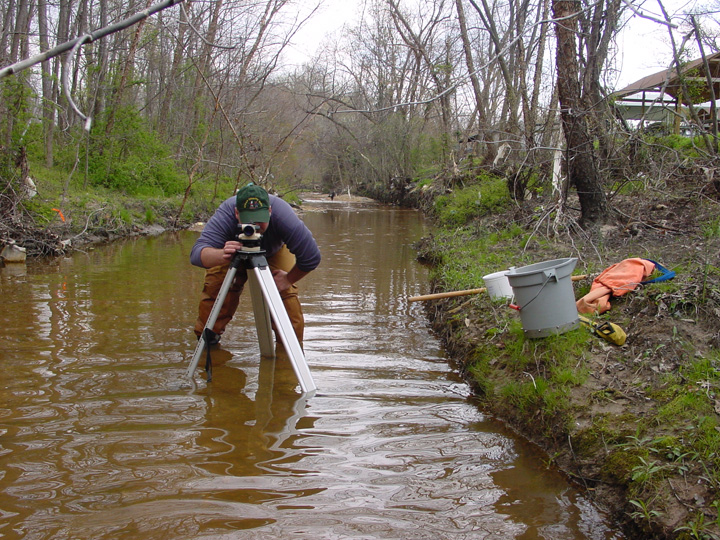 Field photo showing stream conditions at site PRUT-102-B-2007-1