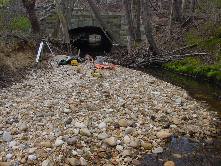 Field photo showing stream conditions at site PRUT-106-B-2007-2