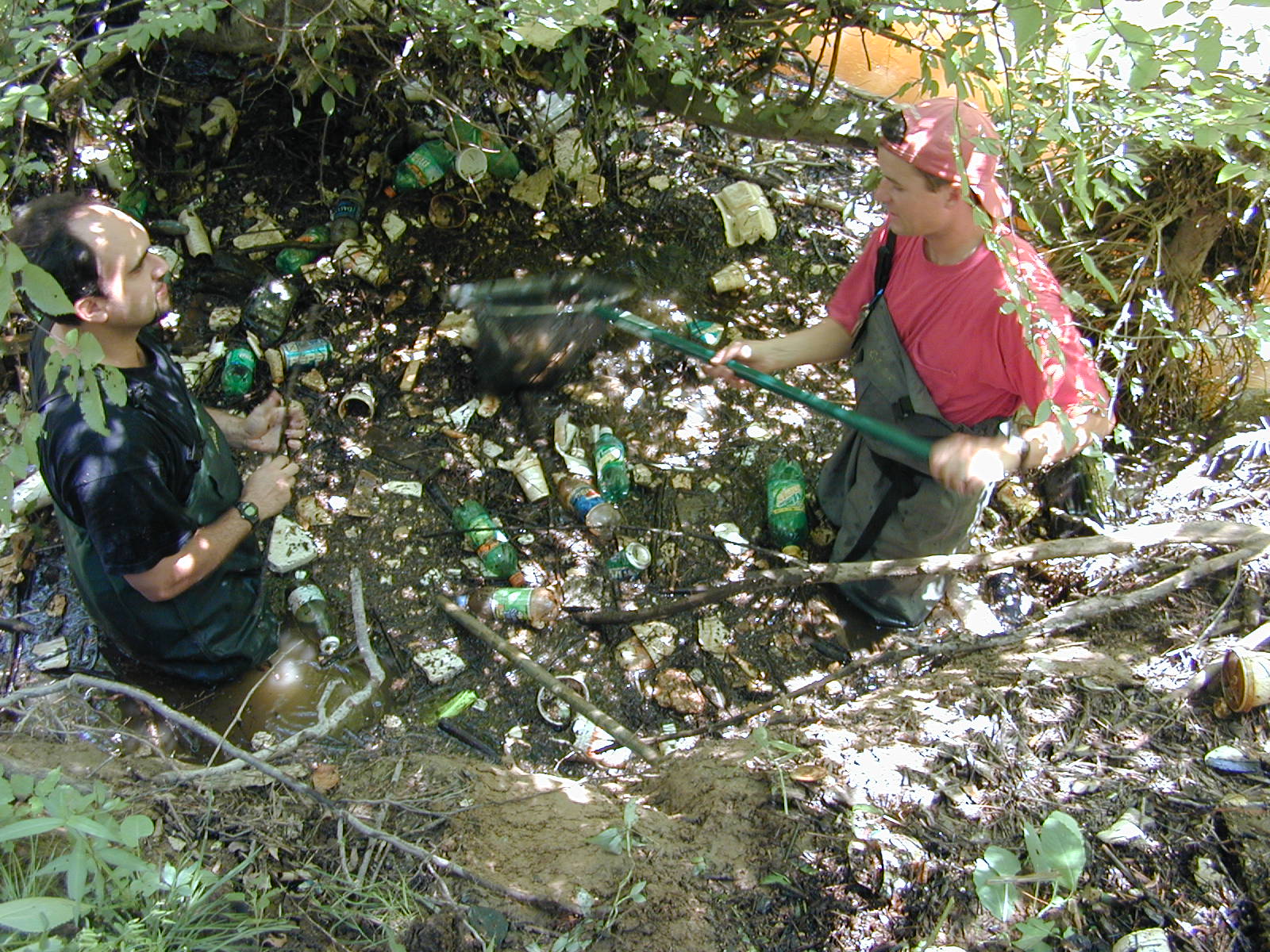 Field photo showing stream conditions at site PRUT-108-R-2001-20