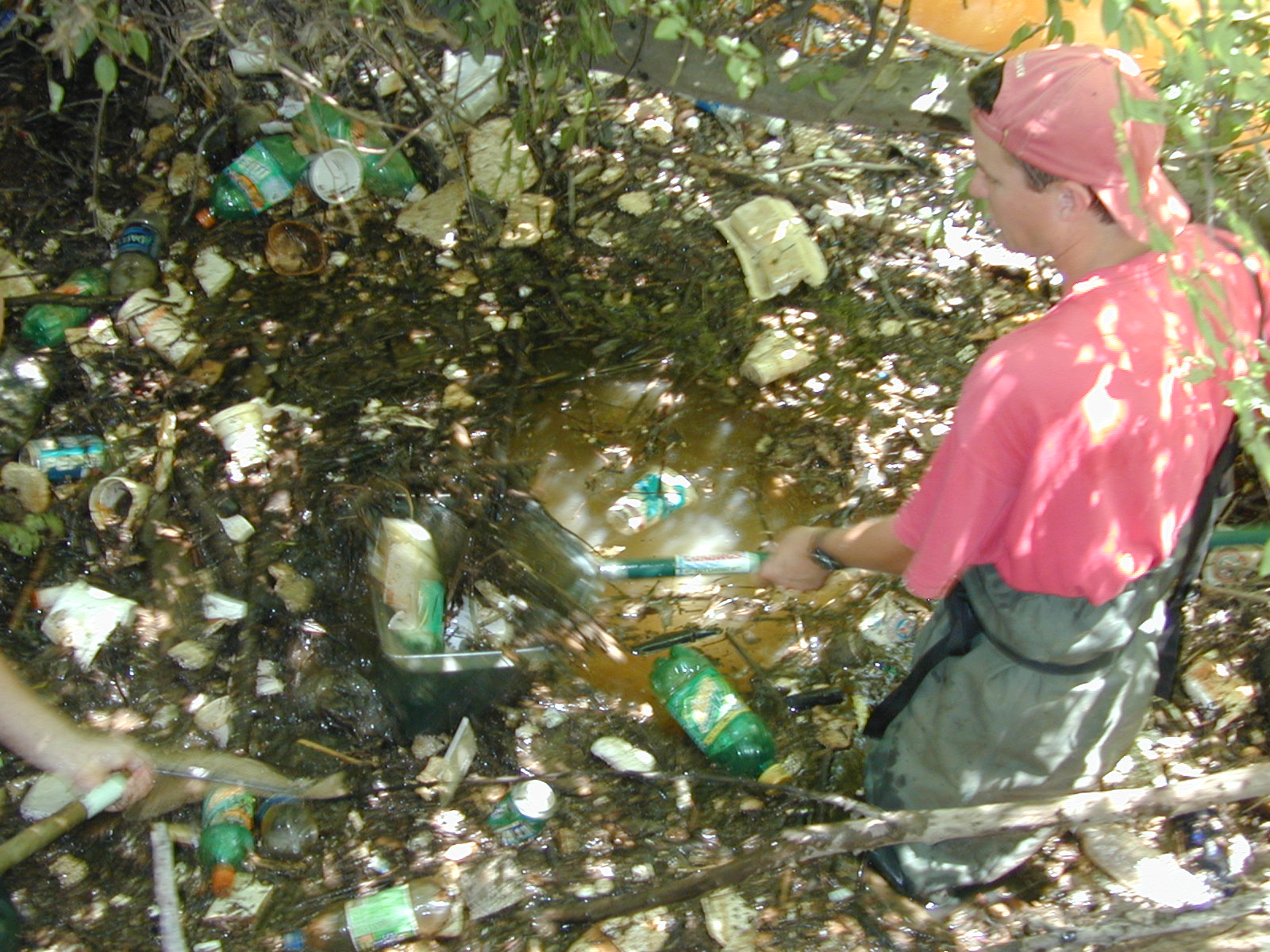 Field photo showing stream conditions at site PRUT-108-R-2001-21