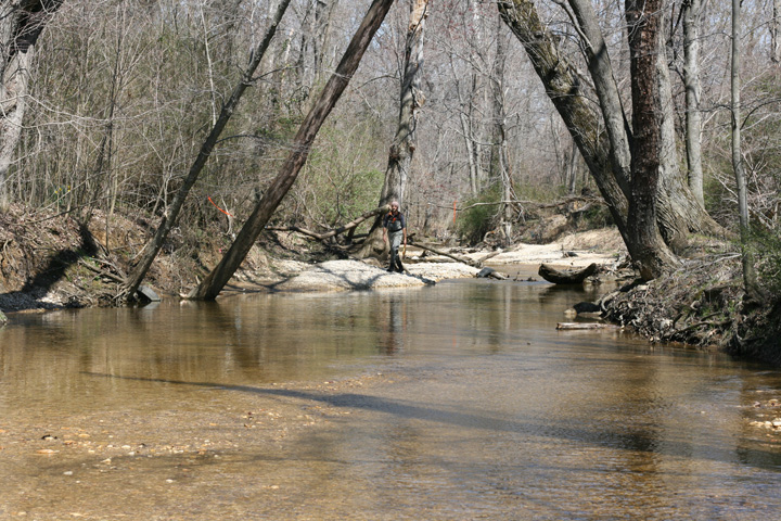 Field photo showing stream conditions at site PRUT-202-R-2009-2