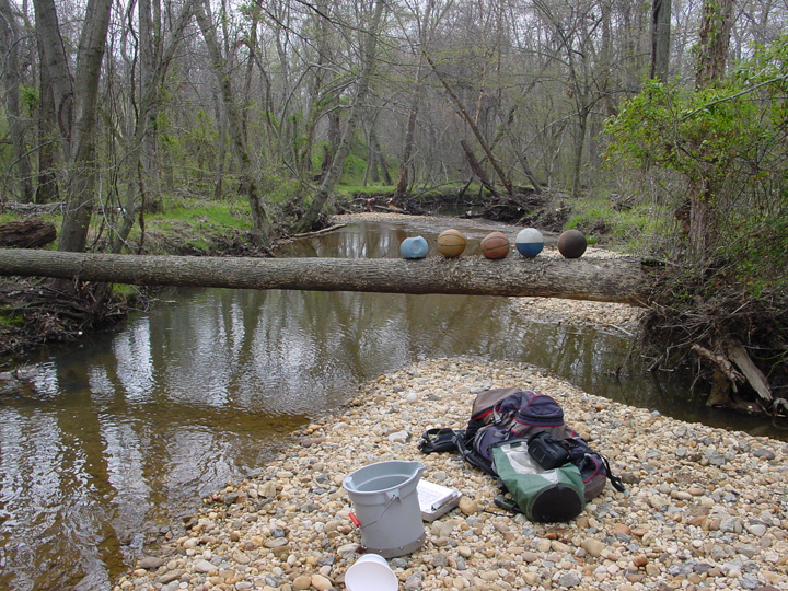 Field photo showing stream conditions at site PRUT-208-B-2007-1