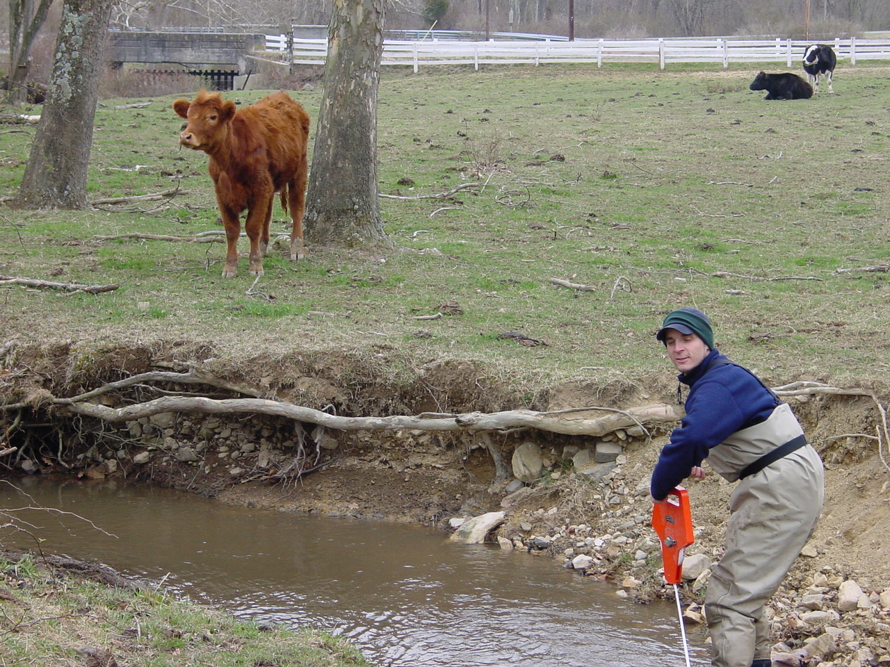 Field photo showing stream conditions at site PRWA-206-R-2002-1