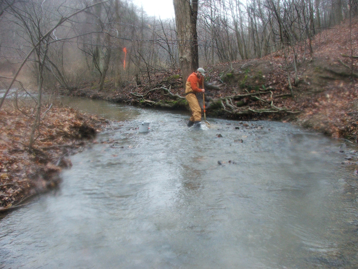 Field photo showing stream conditions at site PRWA-212-R-2008-2