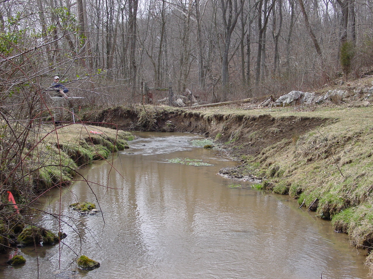 Field photo showing stream conditions at site PRWA-215-R-2002-3