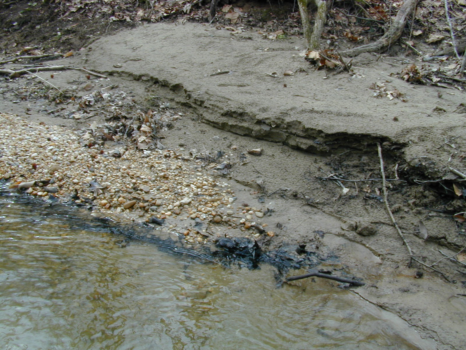 Field photo showing stream conditions at site PTOB-106-R-2003-712