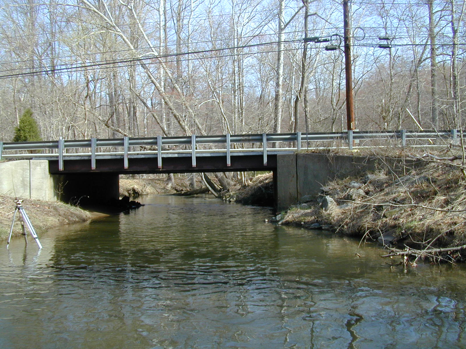 Field photo showing stream conditions at site ROCK-203-R-2003-746