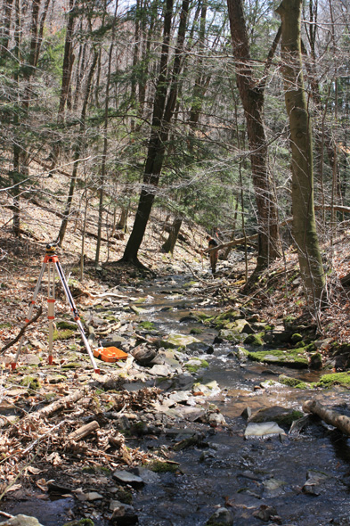 Field photo showing stream conditions at site SAVA-276-S-2010-2