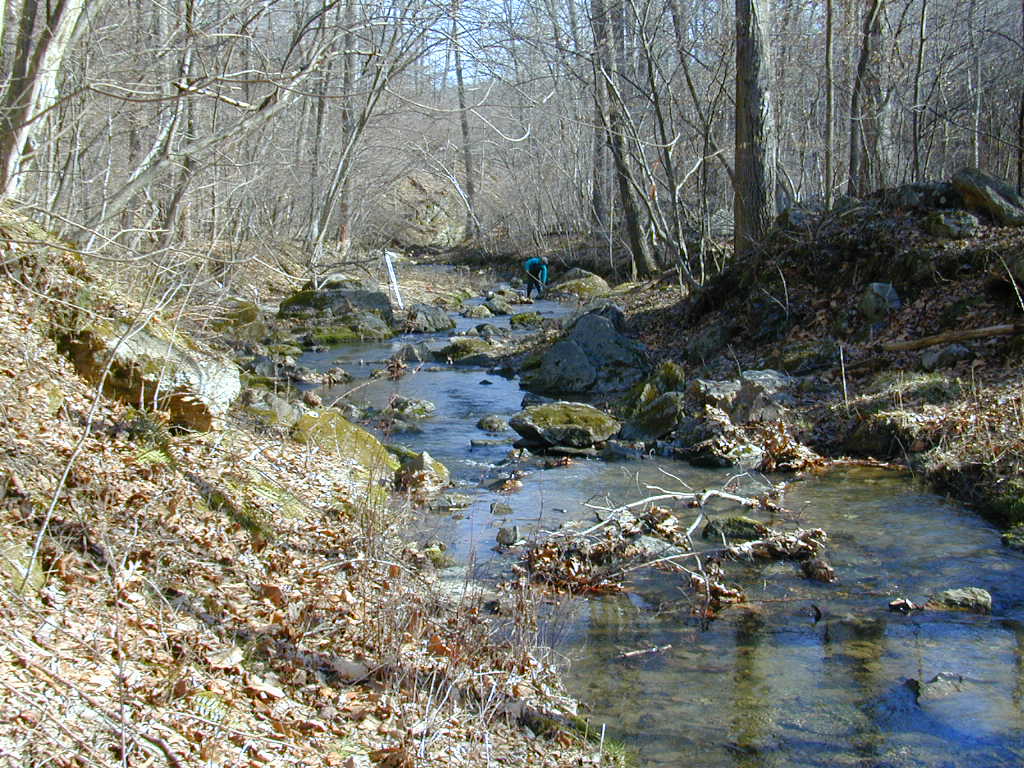 Field photo showing stream conditions at site SBPA-108-R-2000-01