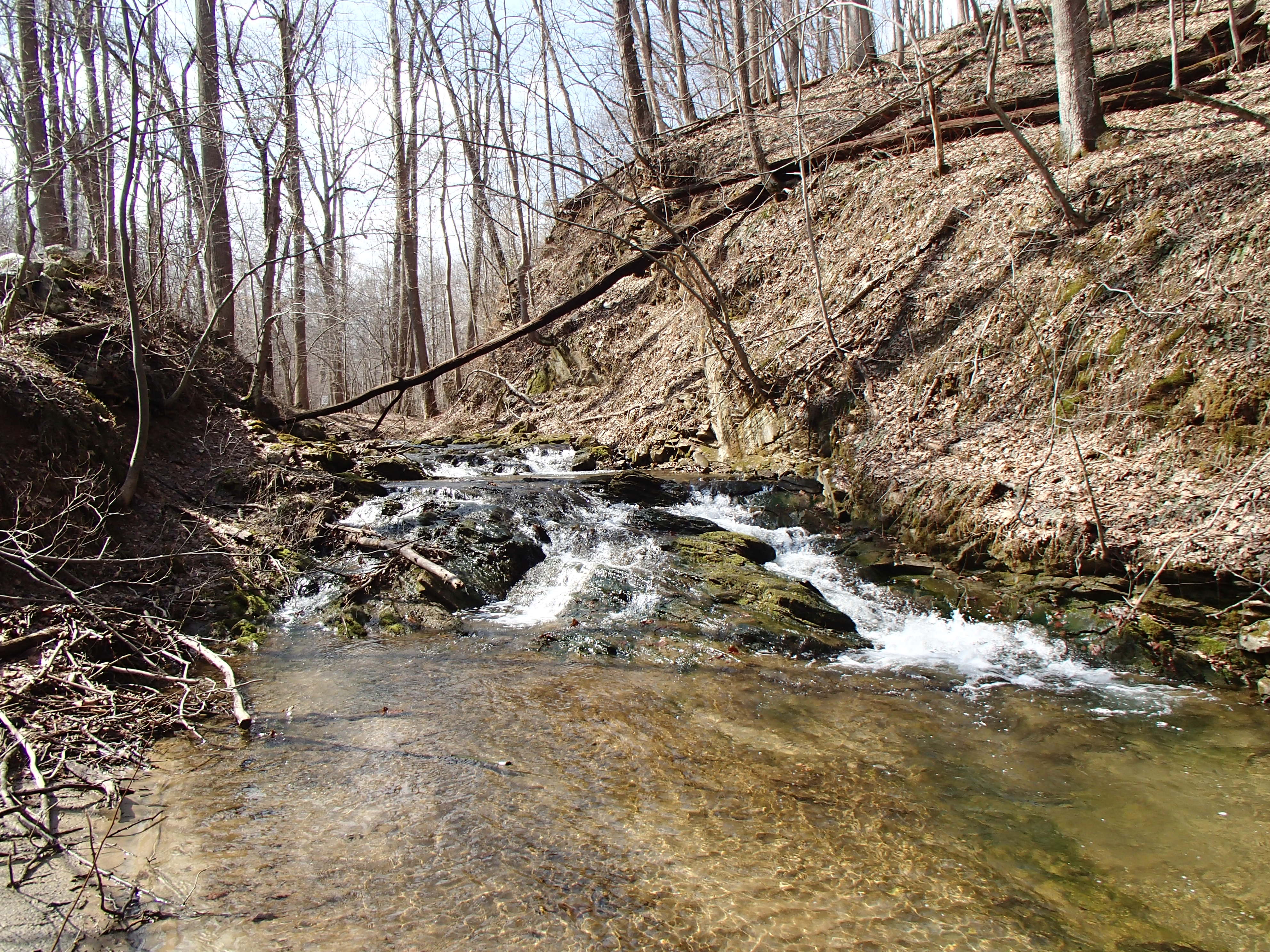 Field photo showing stream conditions at site SBPA-108-R-2014-1