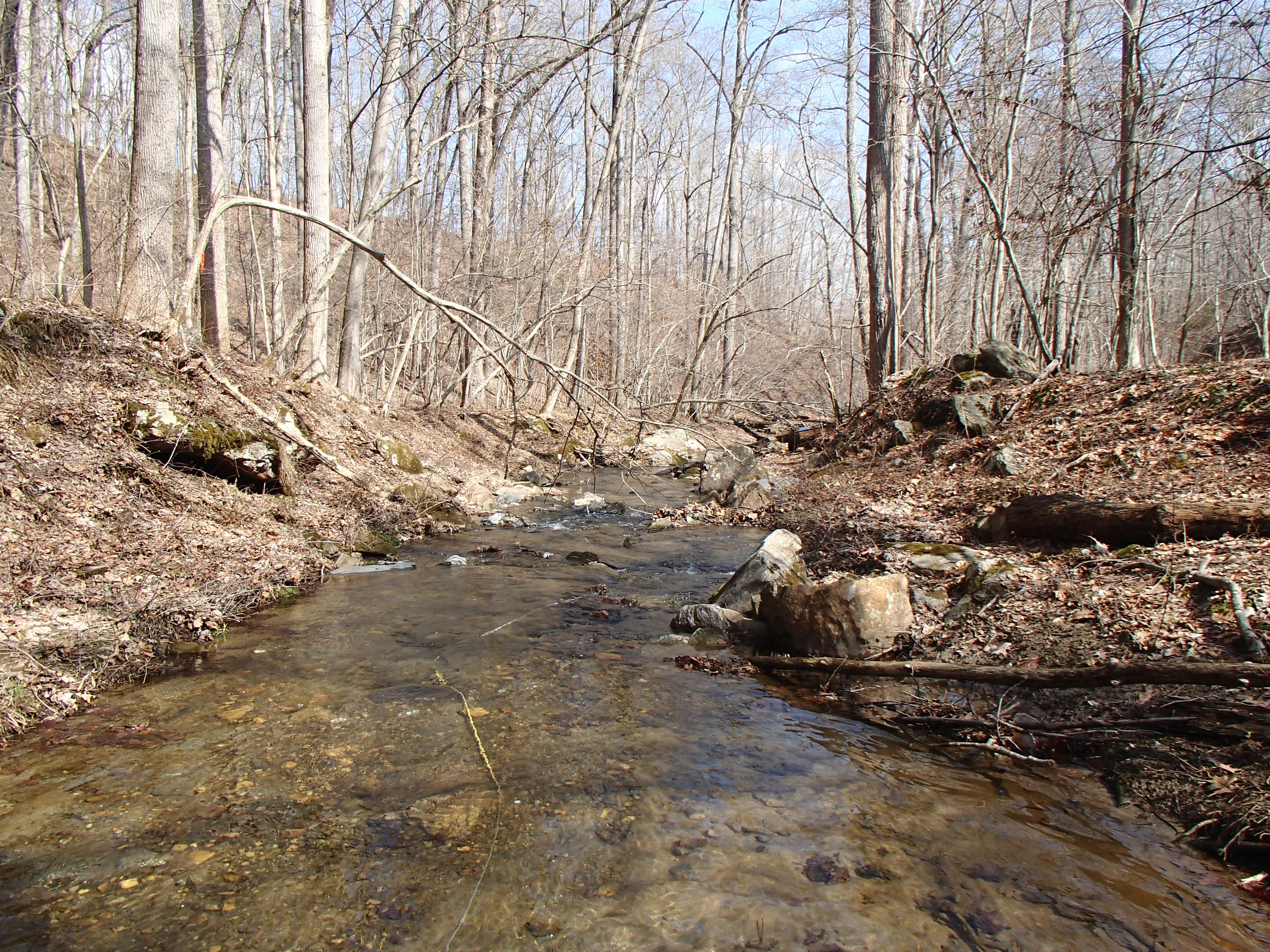 Field photo showing stream conditions at site SBPA-108-R-2014-2